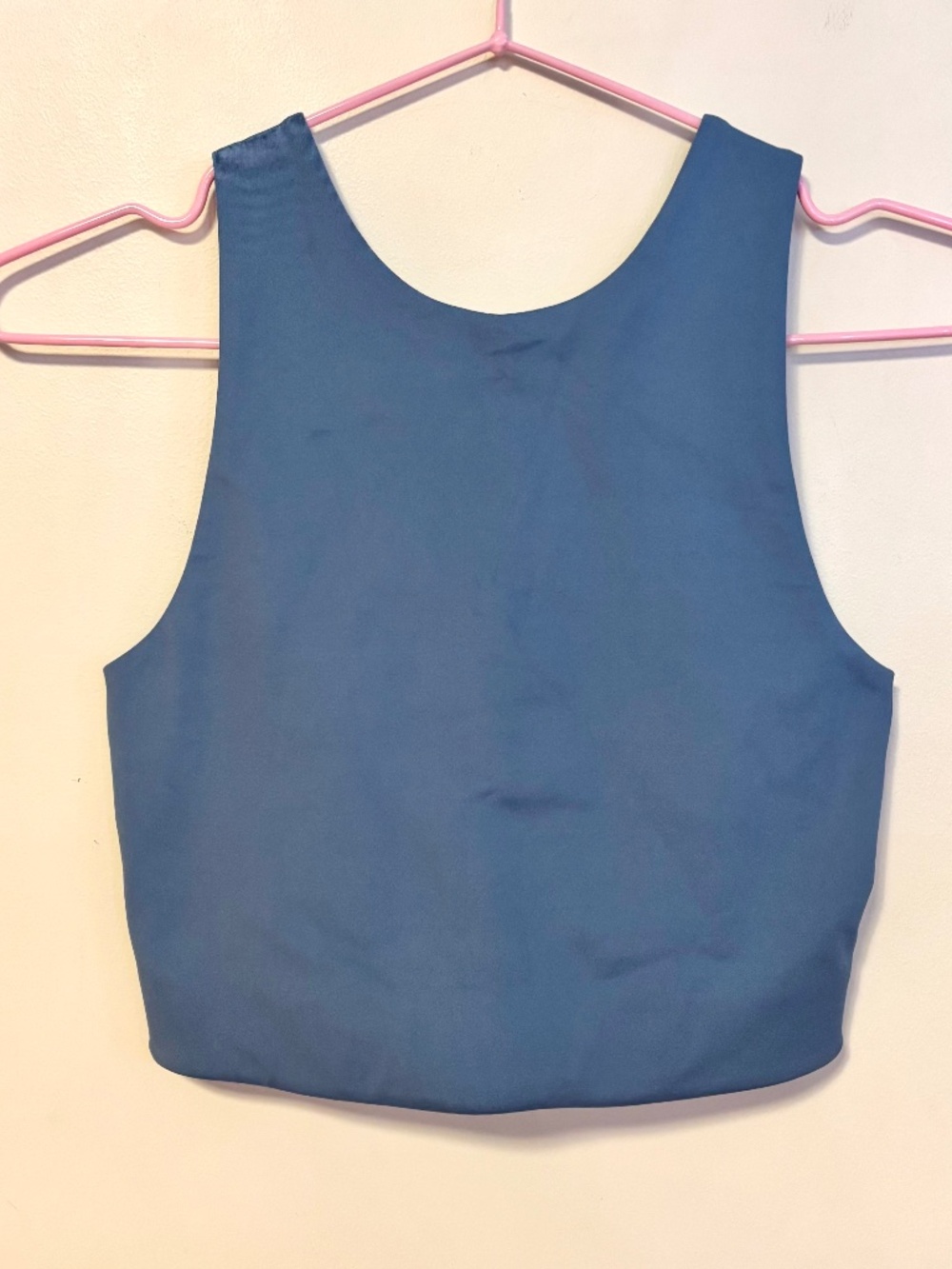 Girlfriend Collective Light Support Racerback Sports Bra Top Blue Womens Size XS
